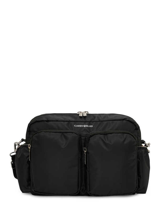 Siyah DuoPack Çok Gözlü Anne Bebek Çantası - 2