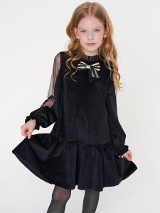 Siyah Kadife Elbise - SheShe