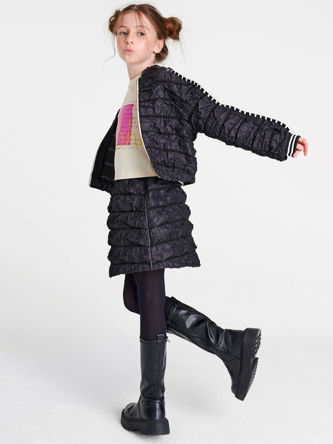 Siyah Kapişonlu Ceket - 2