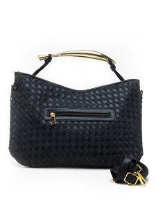 Siyah Örgü Omuz Çantası - 3