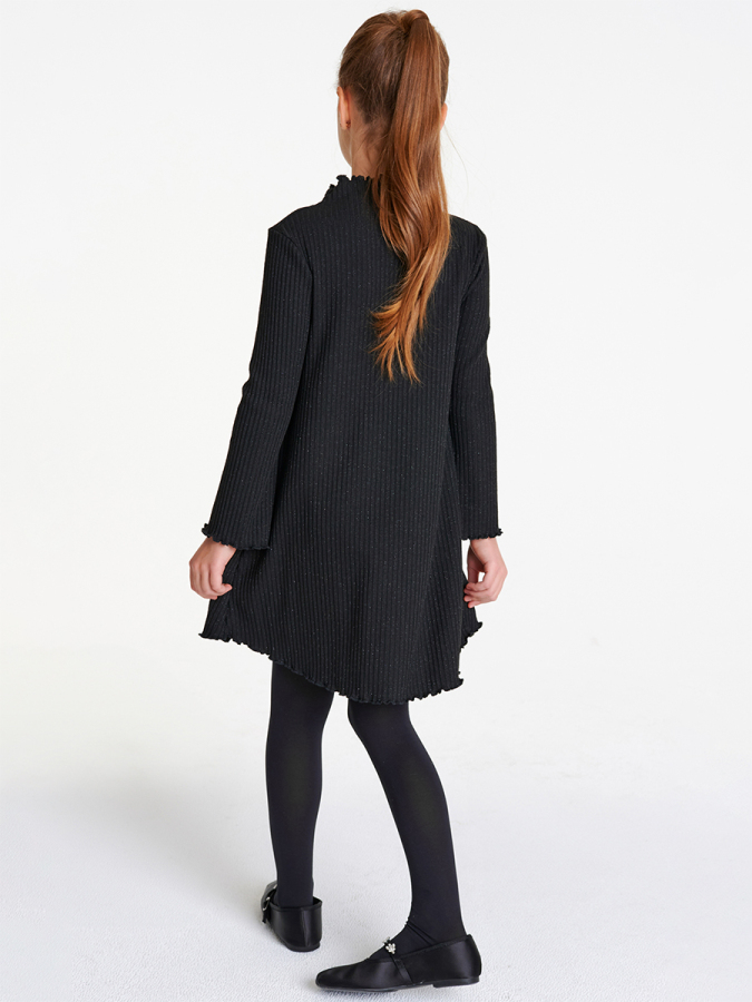 Siyah Örme Elbise - 3