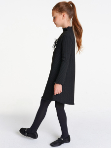 Siyah Örme Elbise - 4