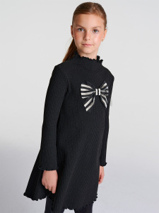 Siyah Örme Elbise - 5