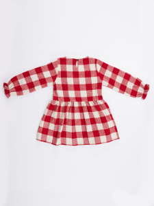 Bunny Plaid Girl Dress - 4