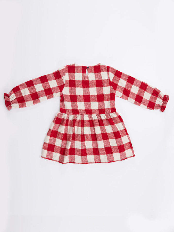 Bunny Plaid Girl Dress - 4