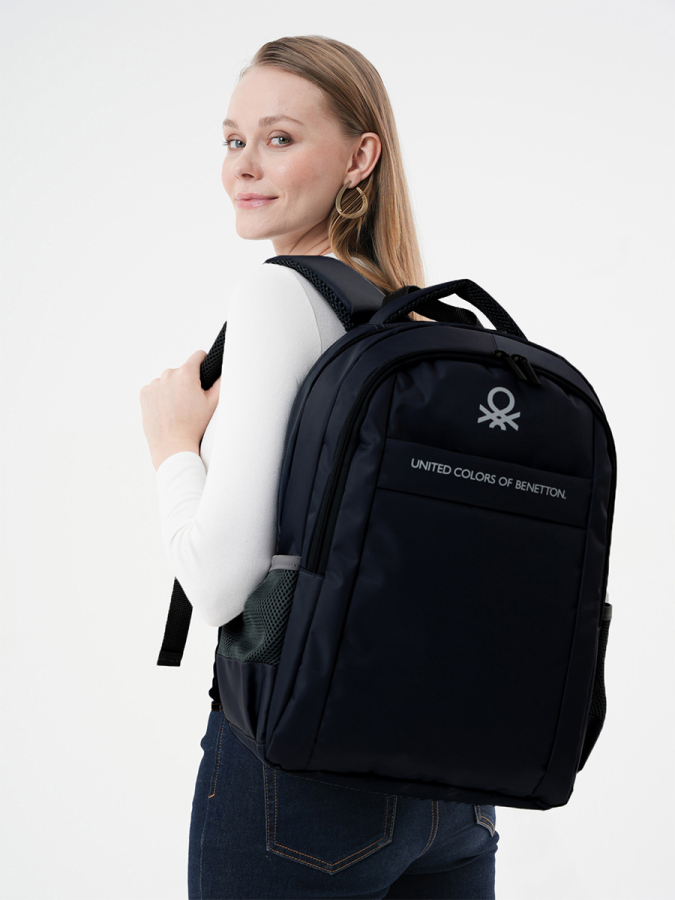 Siyah Unisex Günlük Kullanım Sırt Çantası - 1