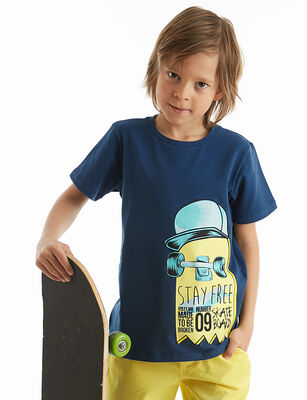 Skate Boy Navy Blue T-shirt