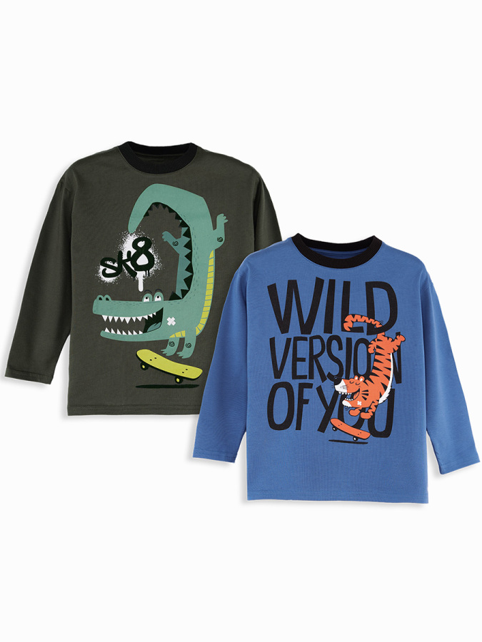 Skate Erkek Çocuk 2'li Paket T-shirt - 3