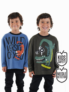 Skate Erkek Çocuk 2'li Paket T-shirt - Denokids