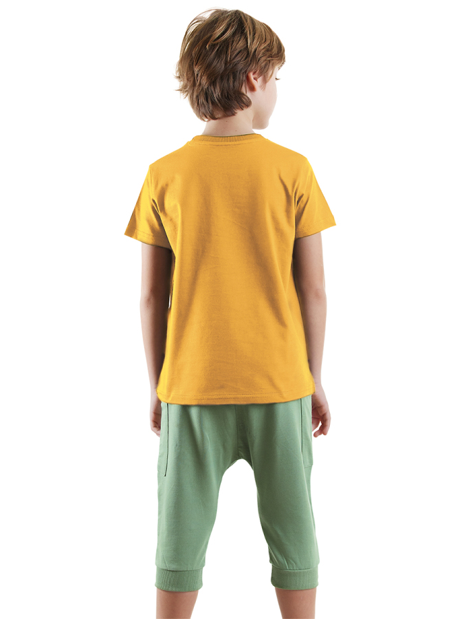 Skater Boy T-shirt&Capri Shorts Set - 2