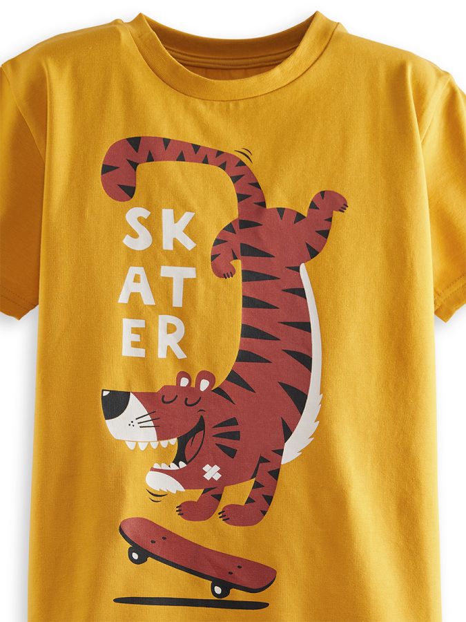 Skater Erkek Çocuk T-shirt Kapri Şort Takım - 5