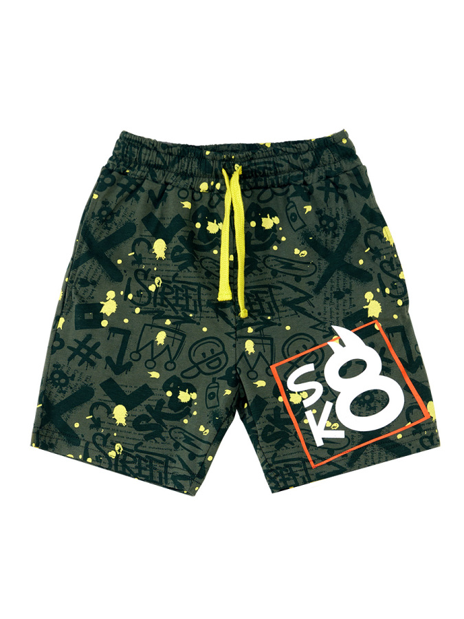 Skater Hippo Boy T-shirt&Shorts Set - 8