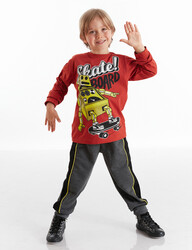 Skater Robot Erkek Çocuk Pantolon Takım - Thumbnail