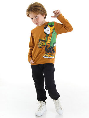 Skater Tiger Boy T-shirt&Pants Set - 1