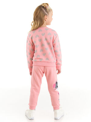 Skating Cat Girl Pink Tracksuit - 2