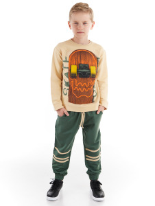 Skull Board Erkek Çocuk Eşofman Takım - Mushi