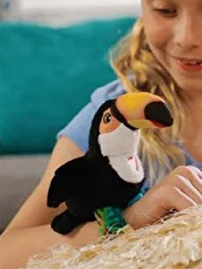 Slap Bant Konuşan Hareketli Tukan Kuş Oyuncak Bileklik Toucan - 2