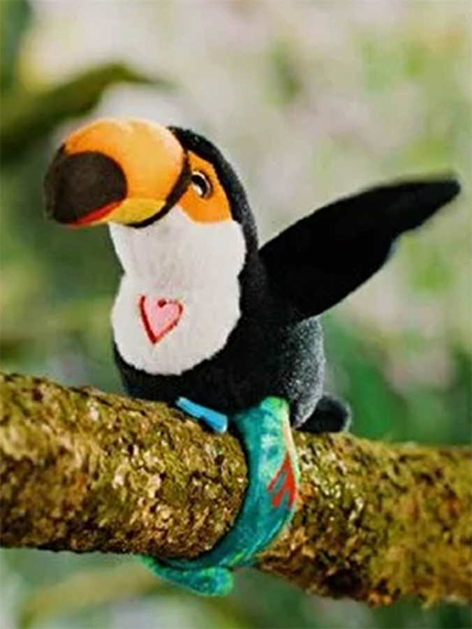 Slap Bant Konuşan Hareketli Tukan Kuş Oyuncak Bileklik Toucan - 3