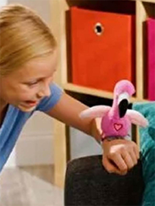 Slap Bant Sesli Hareket Eden Flamingo Kuş Oyuncak Bileklik - 2