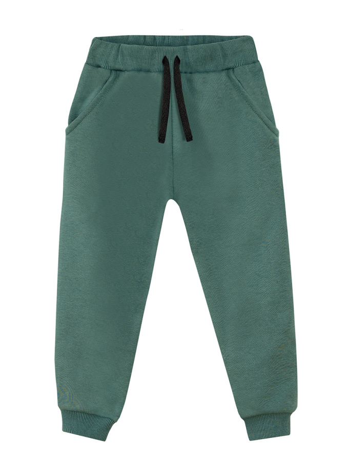 Slim Fit Boy Khaki Joggers - 1