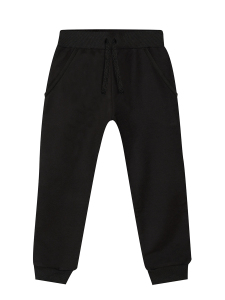 Slim Fit Unisex Black Joggers - Denokids