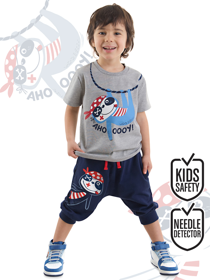 Sloth Boy T-shirt&Capri Pants Set - 1