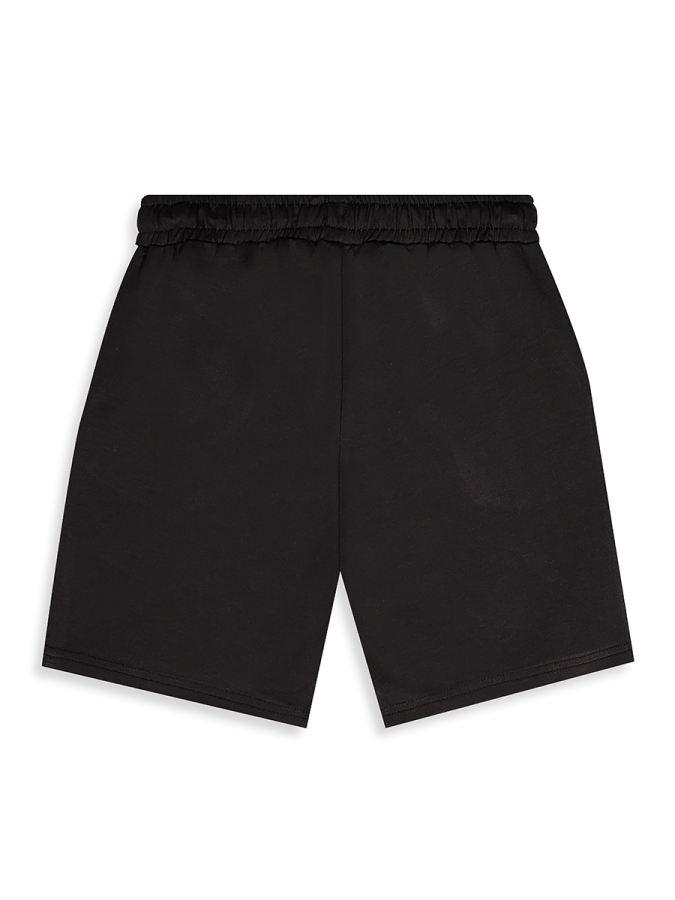 Erkek Çocuk Takım Gülen Yüz Baskılı %100 Pamuk T-Shirt Siyah Şort Yazlık Takım - 10