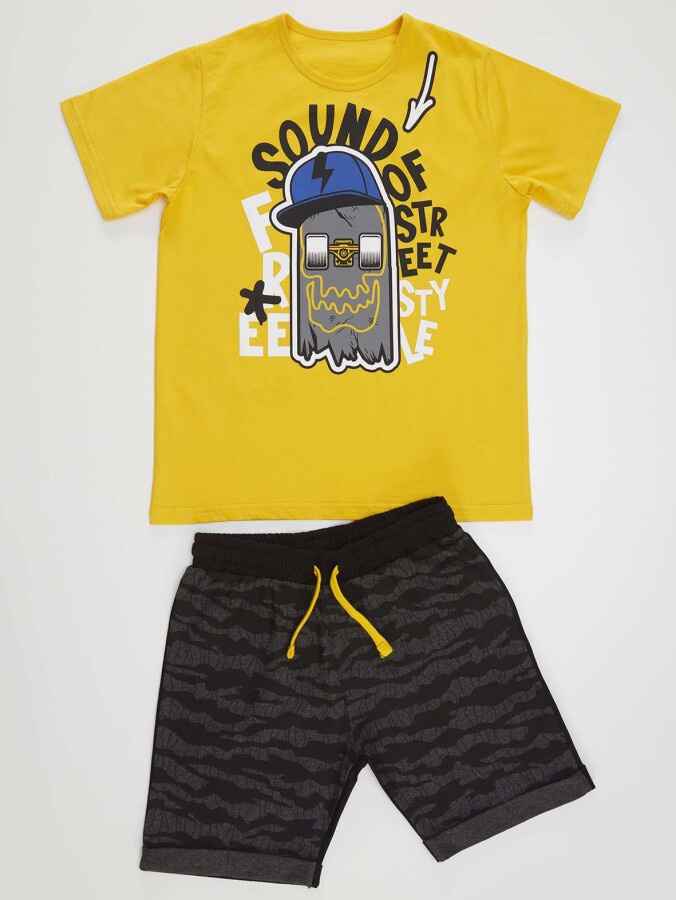 Sound Erkek Çocuk T-Shirt Şort Takım - 3