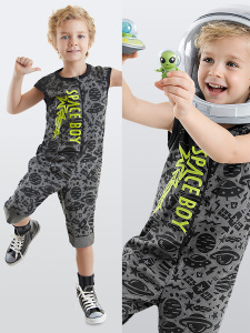 Space Rocket Boy Overall - Denokids