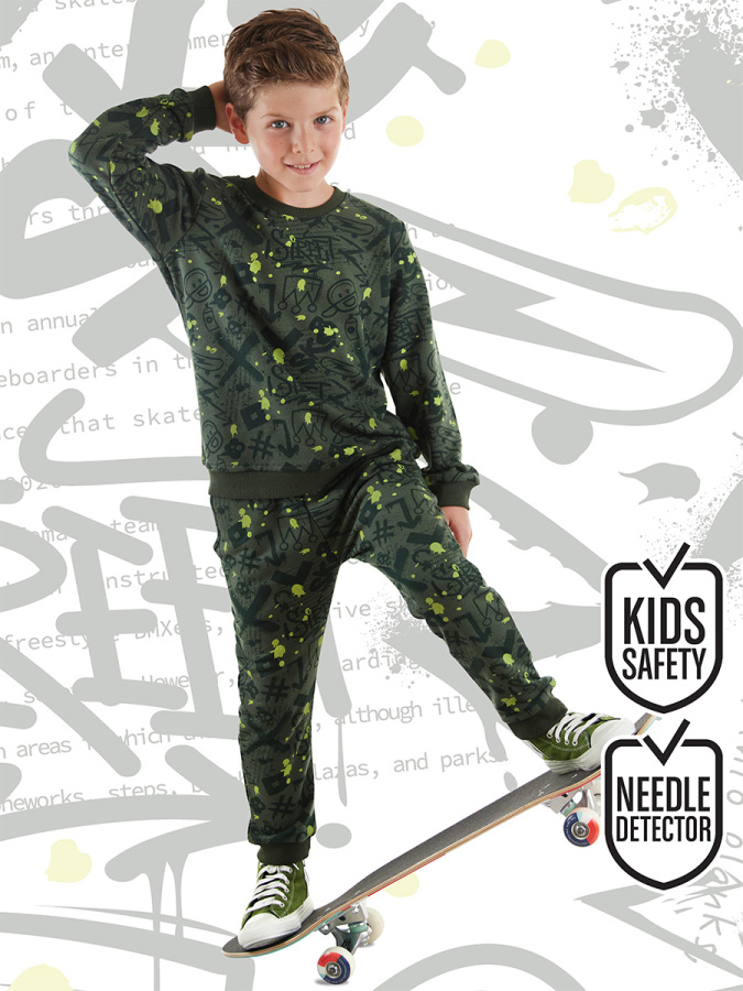 Splash Boy Khaki Tracksuit - 1