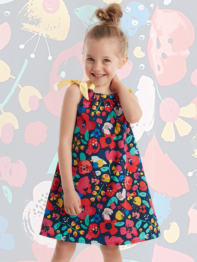 Spring Flowers Girl Dress - 1
