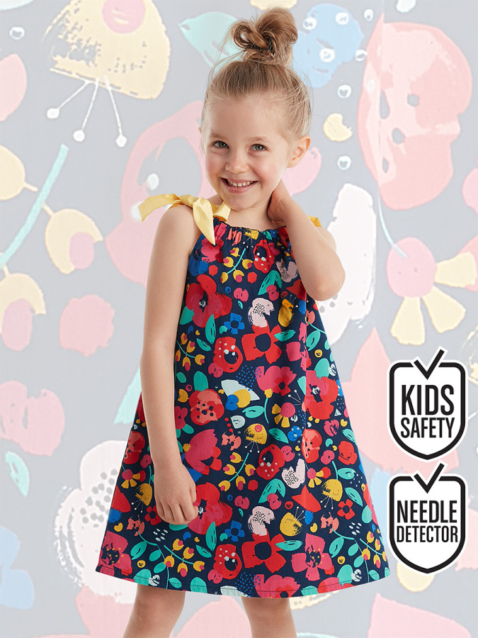 Spring Flowers Girl Dress - 1