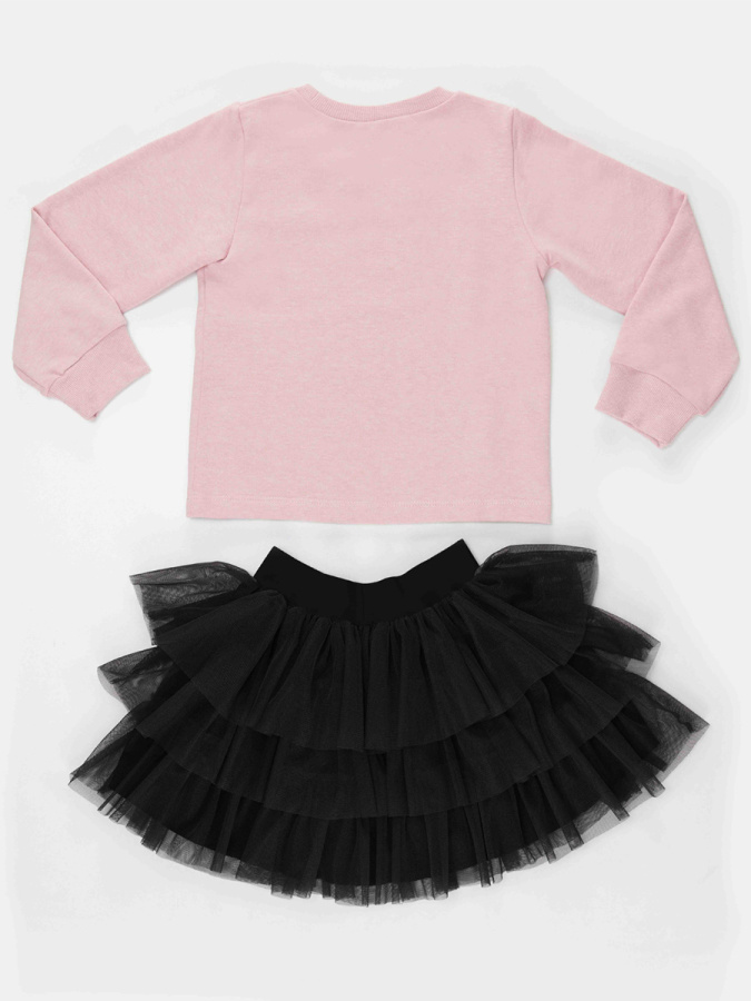 Star Glasses Tulle Girl Skirt Set - 4