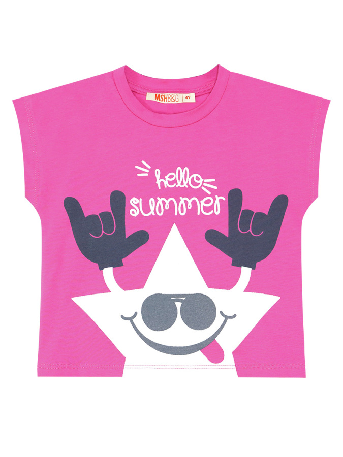 Star Tie-Dye Girl T-shirt&Shorts Set - 5