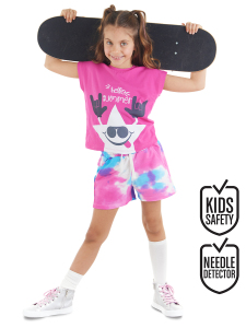 Star Tie-Dye Girl T-shirt&Shorts Set - MSHB&G