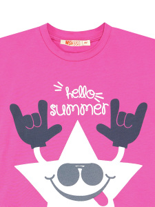 Star Tie-Dye Girl T-shirt&Shorts Set - 8