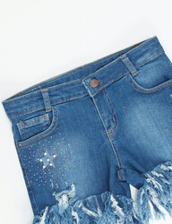 Star&Diamonds Girl Denim Shorts - Thumbnail