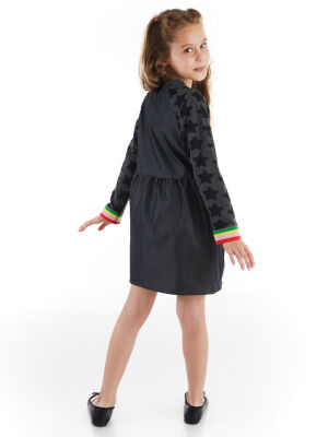 Stars Denim Girl Dress - 2