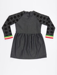 Stars Denim Girl Dress - 4