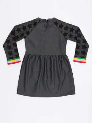 Stars Denim Girl Dress - 4