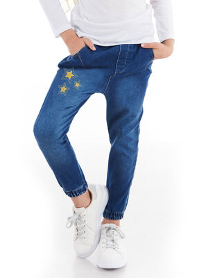 Stars Girl Blue Jeans