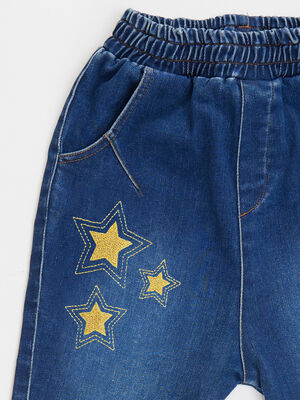 Stars Girl Blue Jeans