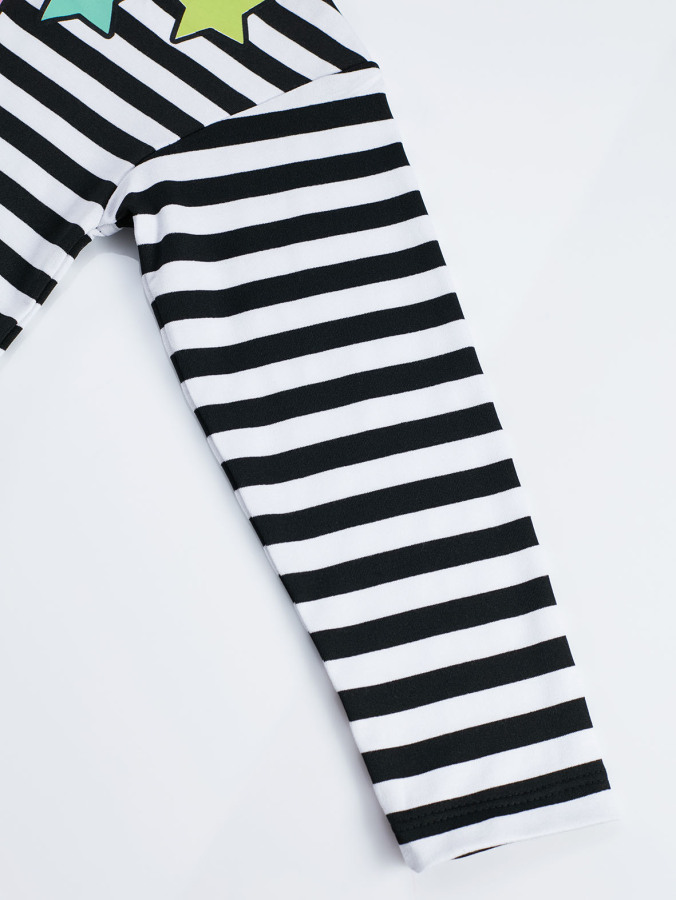 Stars Stripe Kız Çocuk Elbise - 1