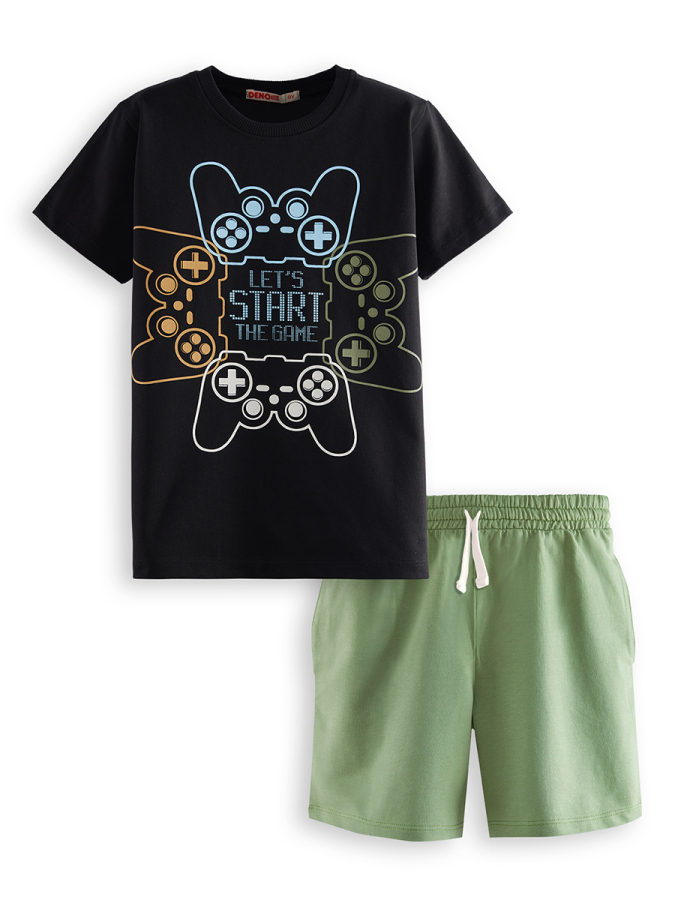 Start Game Erkek Çocuk T-shirt Şort Takım - 3