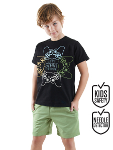 Start Game Erkek Çocuk T-shirt Şort Takım - Denokids