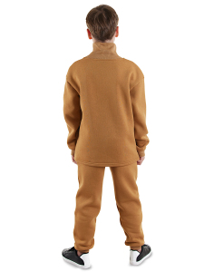 Stay Cool Oversize Erkek Çocuk Hardal Eşofman Takım - 2