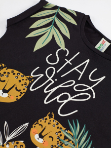 Stay Leo Kız Çocuk T-shirt Kapri Pantolon Takım - Denokids
