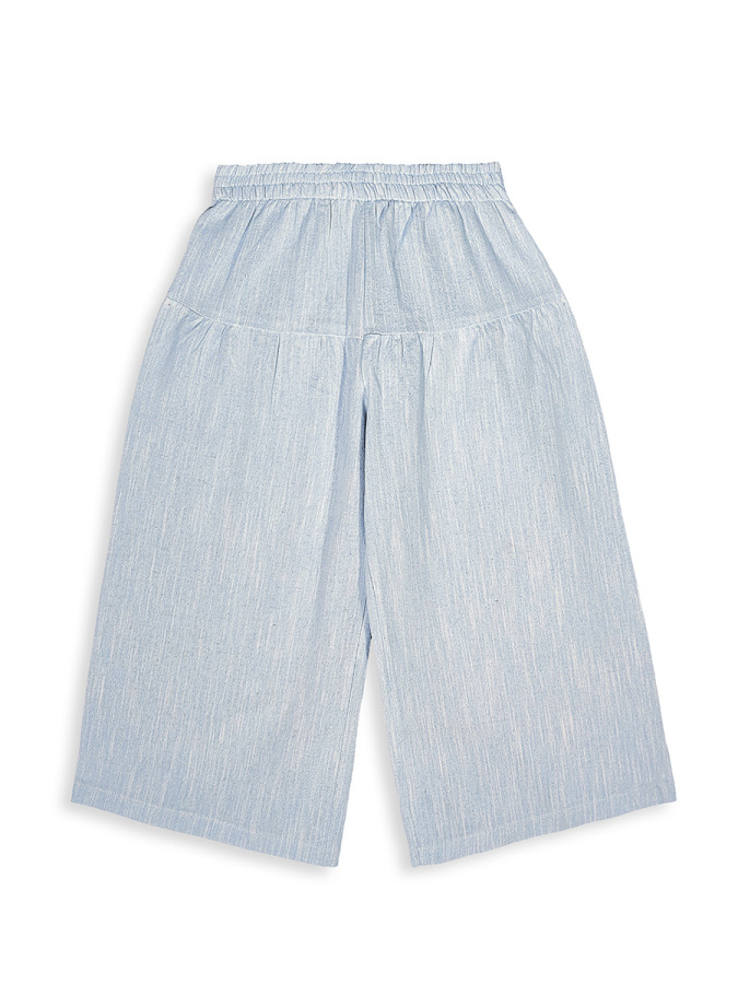 Kız Çocuk Takım İkili Unicorn Penye T-shirt Dokuma Geniş Paça Pantolon Yazlık 4-10 Yaş - 10