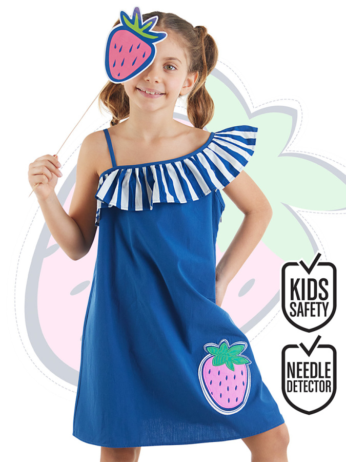 Strawberry Girl Poplin Dress - 1
