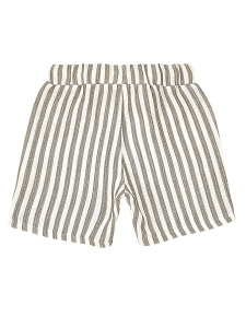 Striped Muslin Boy Shirt&Shorts Set - 8